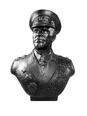 6877403799.jpg Каслинское чугунное литьё; Бюст винтажный "Жуков Г.К."