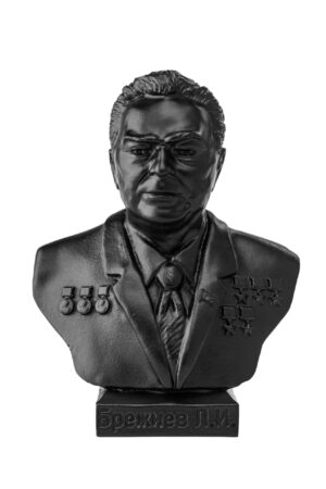 Бюст винтажный "Брежнев Л.И.". Чугунное литьё