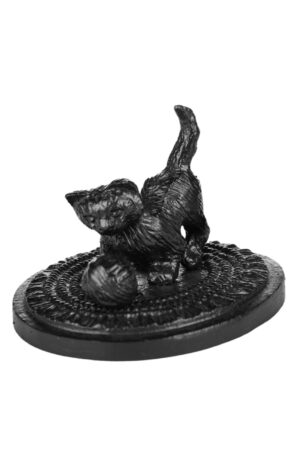 7228233092.jpg Статуэтка "Котенок, играющий с клубком". Каслинское чугунное литьё
